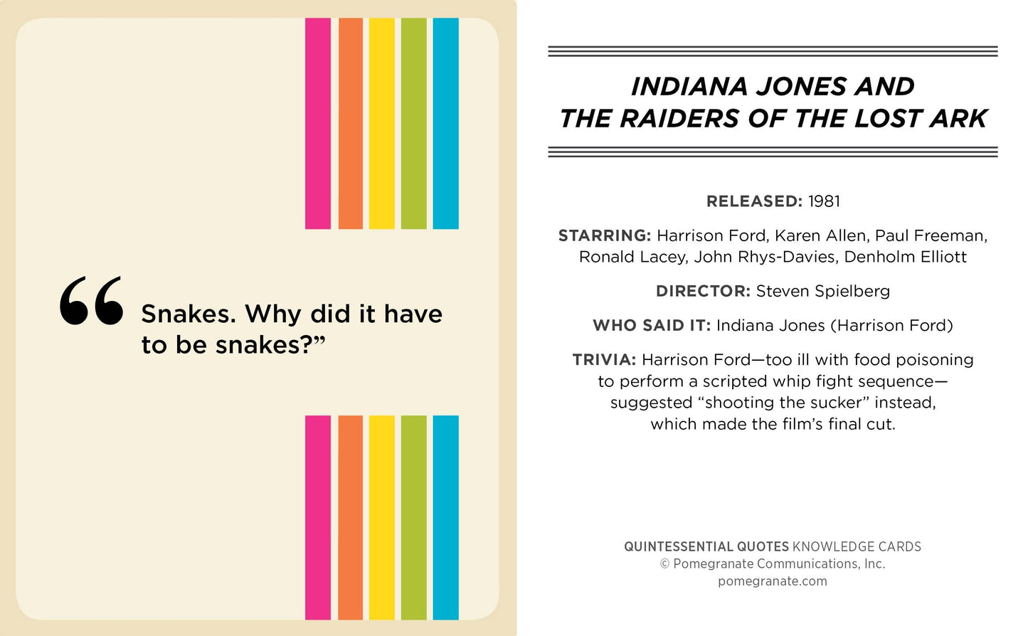 Quintessential Quotes: A Quiz Deck on Movies of the ’80s, ’90s & 2000s