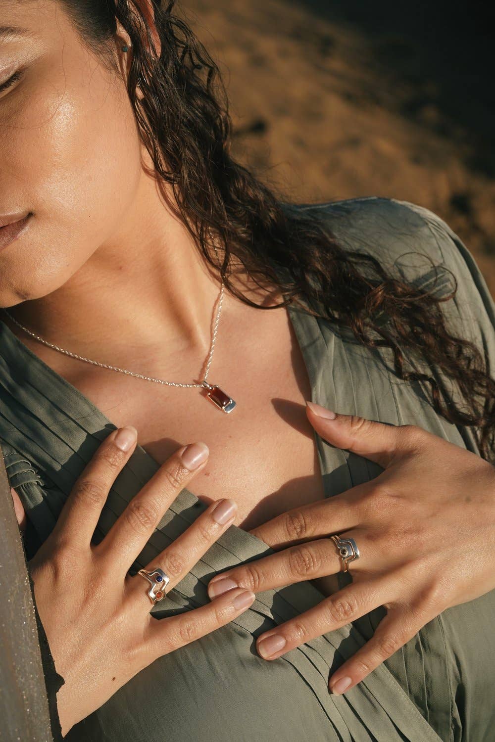 Foster Necklace - Brown