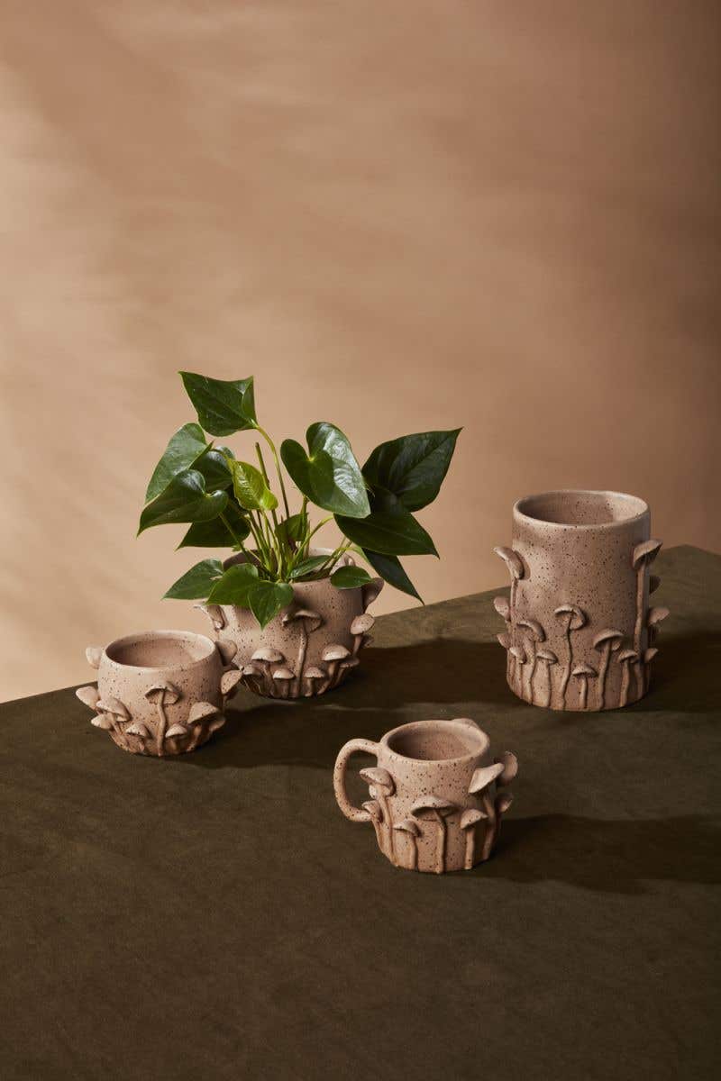 Mushroom Forest Planter --Small