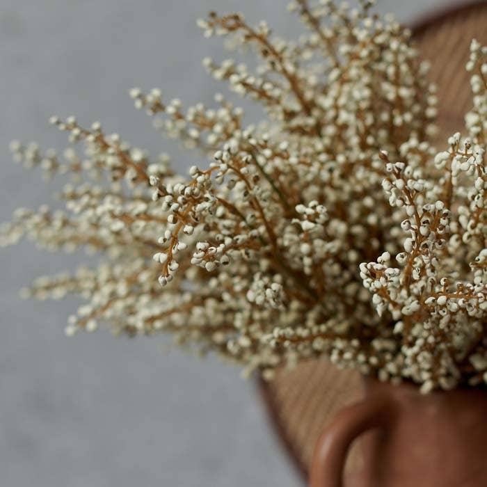 White Heather Faux Flowers