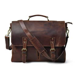 The Abai Buffalo Leather Messenger Bag