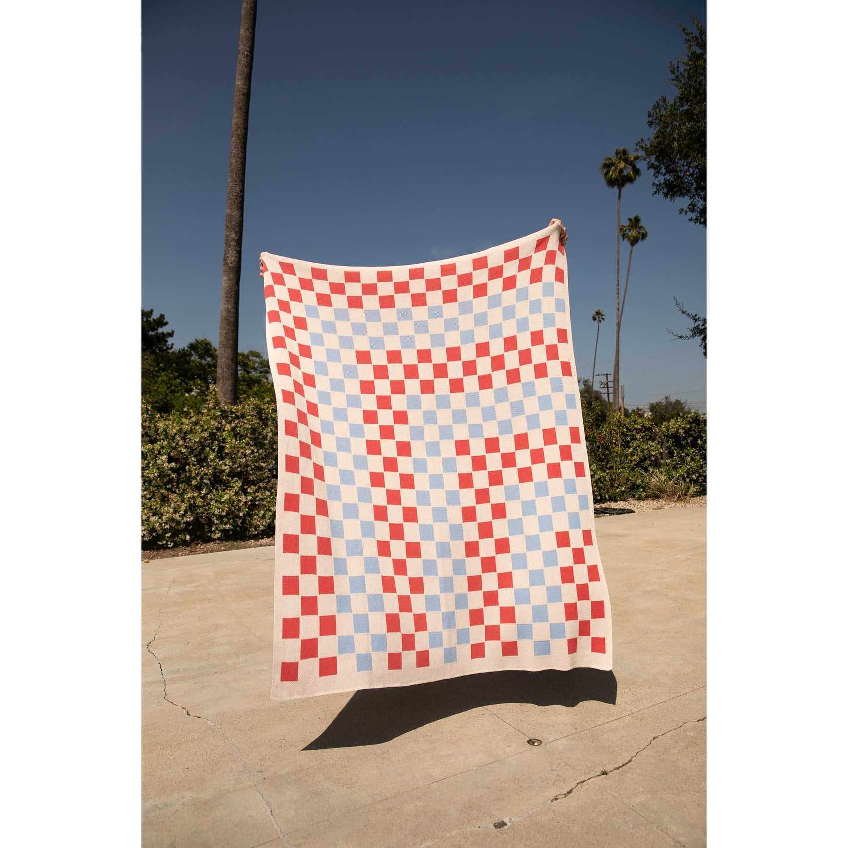 Knit Blanket - Checker