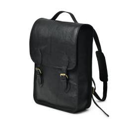 Penny Leather Backpack - Black
