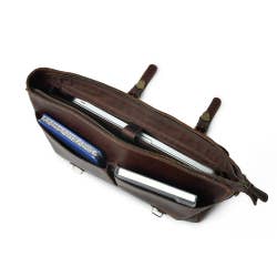 The Abai Buffalo Leather Messenger Bag