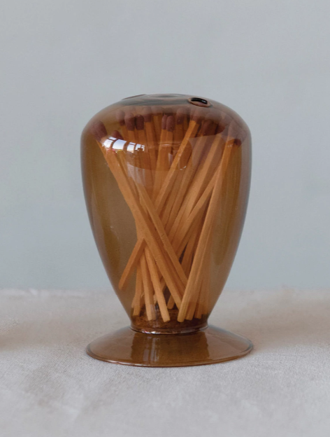 Desert Glass Match Holders - Four Colors