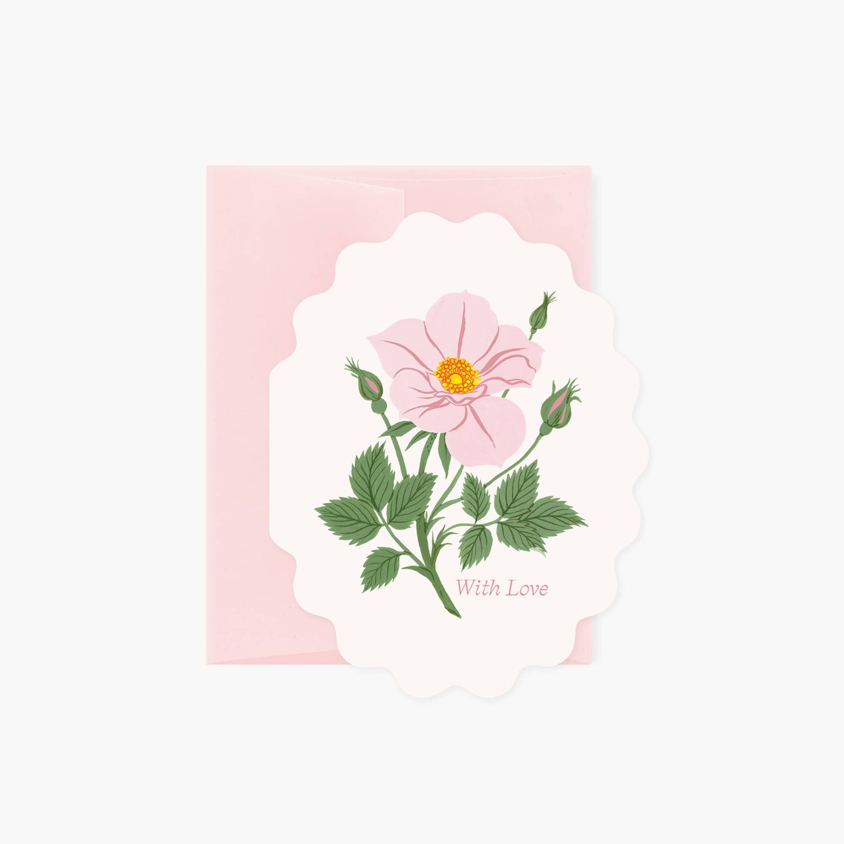 With Love, Wild Rose Card