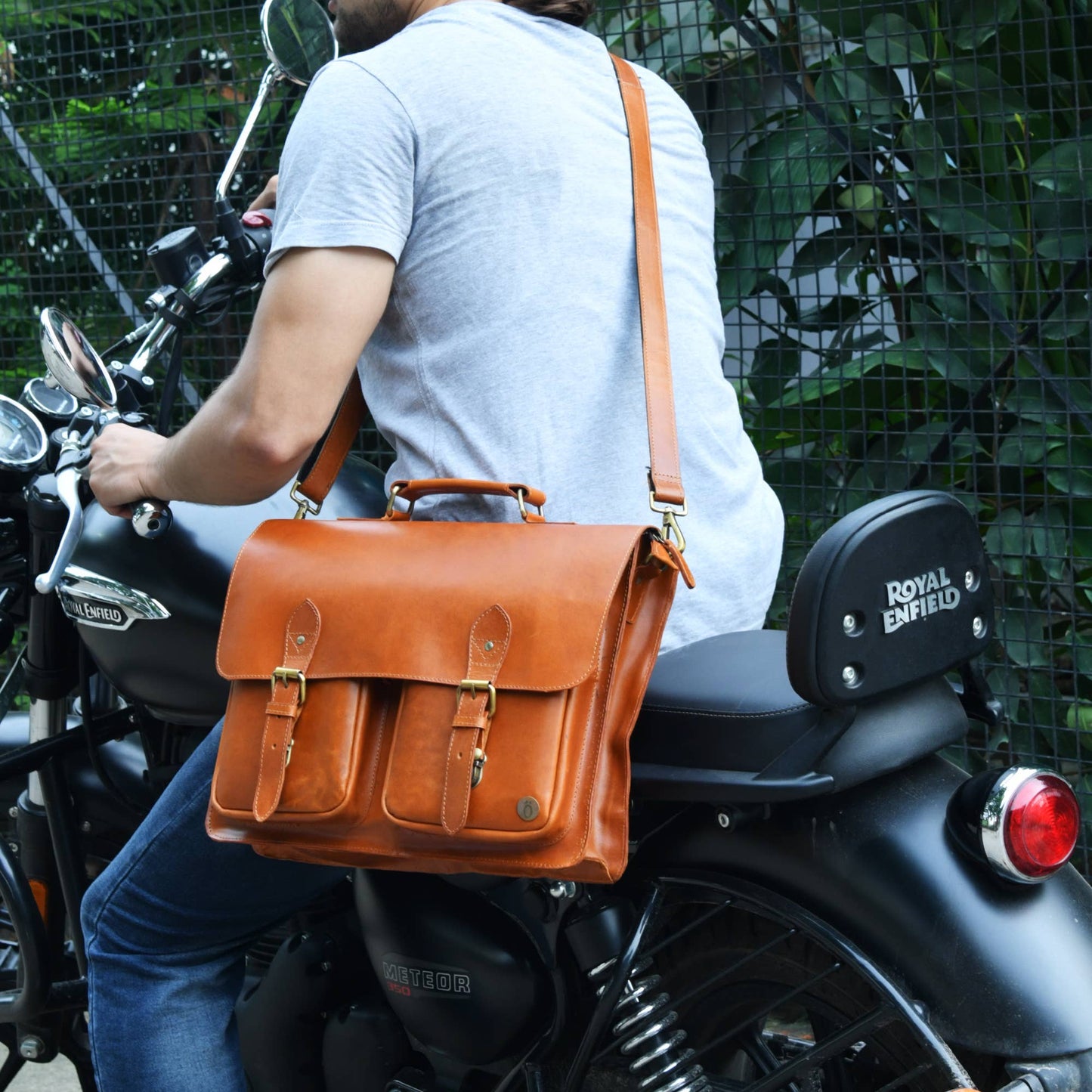 Madan Leather Messenger Bag