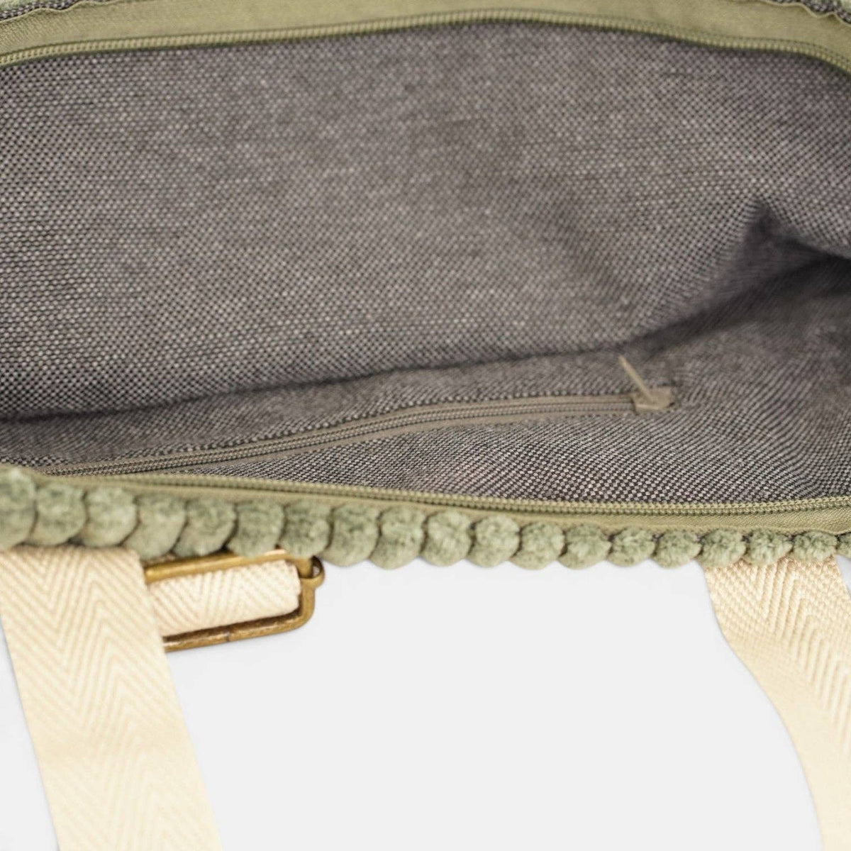 Corduroy Backpack - Shoulder Bag – Olive Green (Musgo)