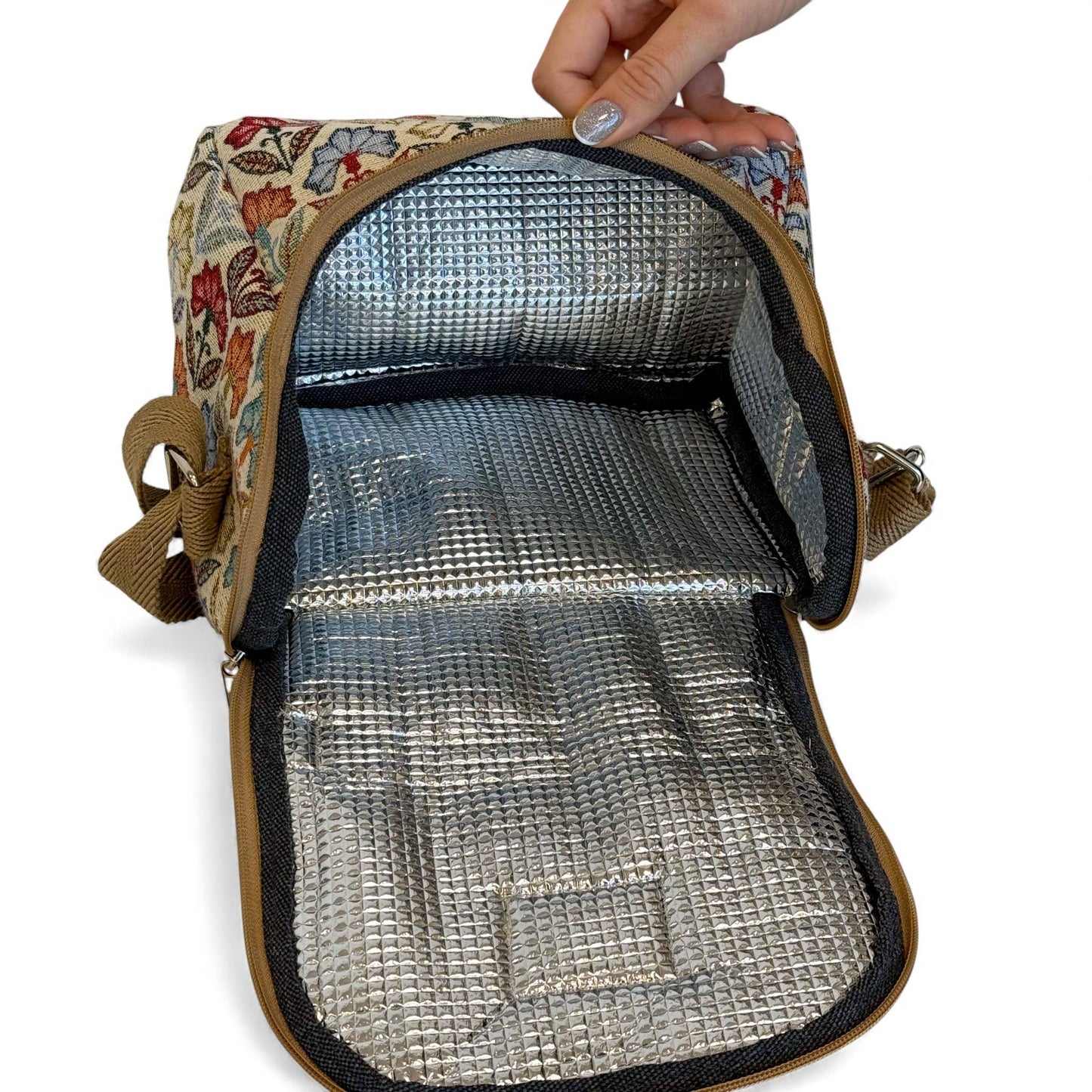 Insulated Lunch Bag in Flora