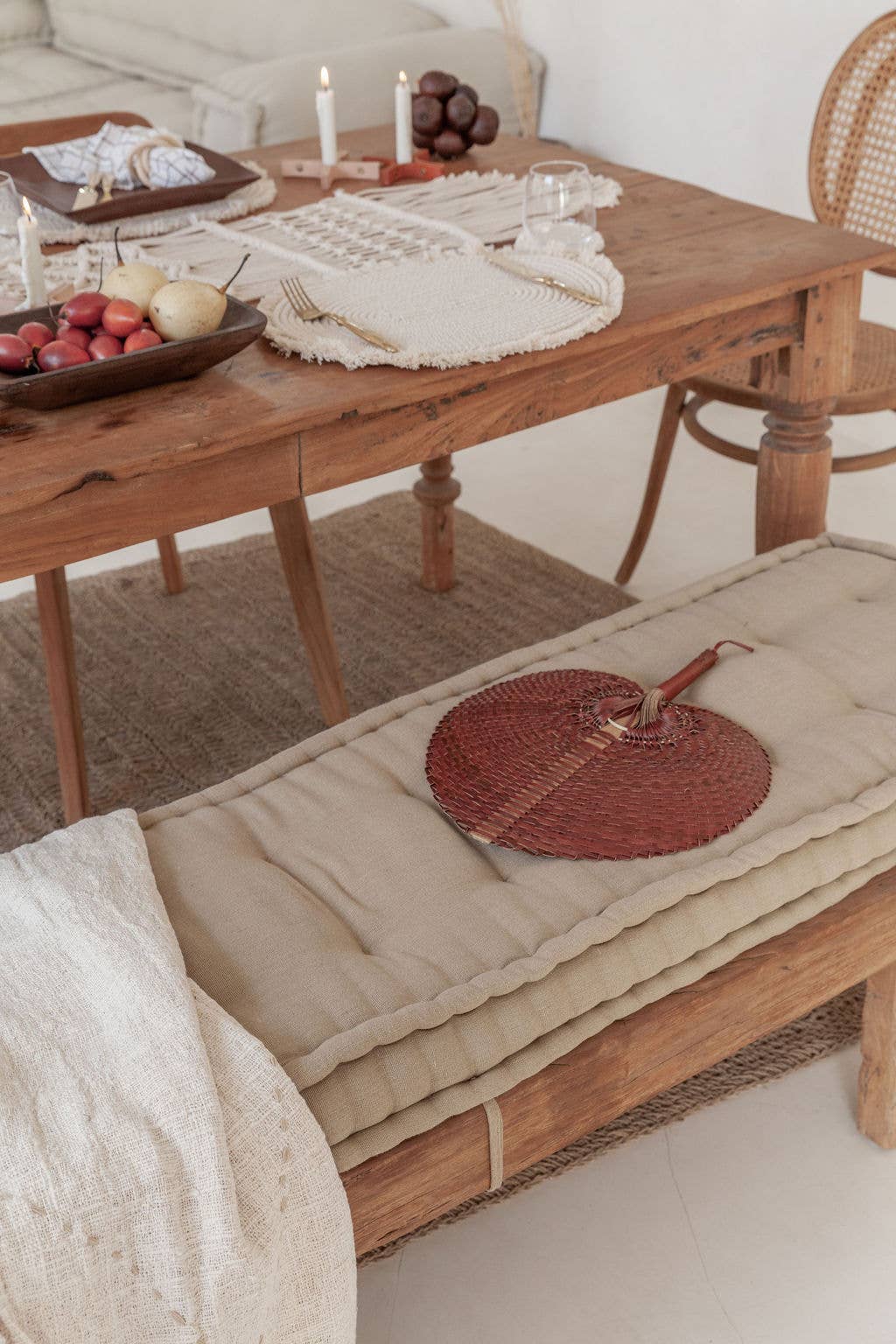 Woven Paradisio Fan in Clay: Large