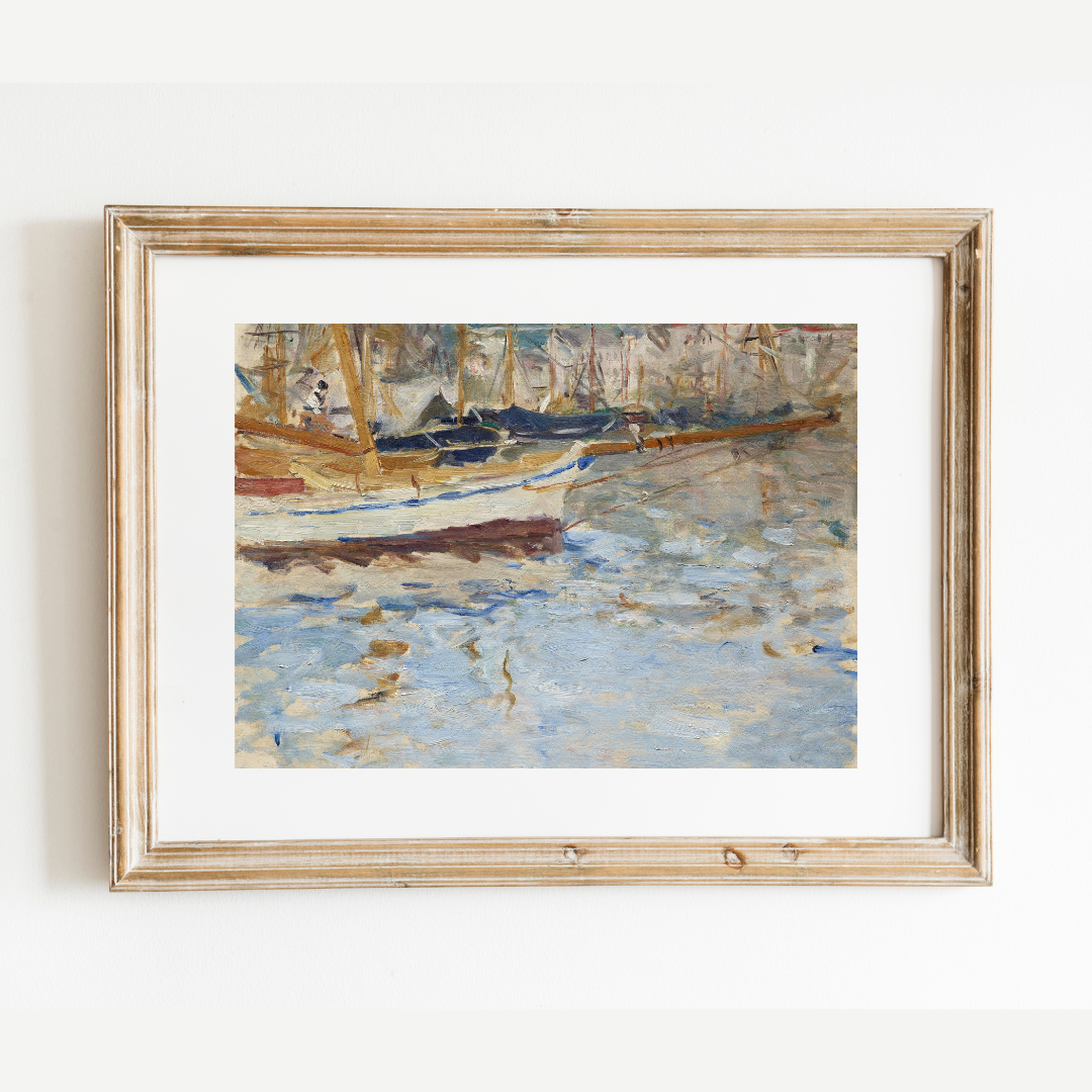 "The Port of Nice" by Berthe Morisot Print