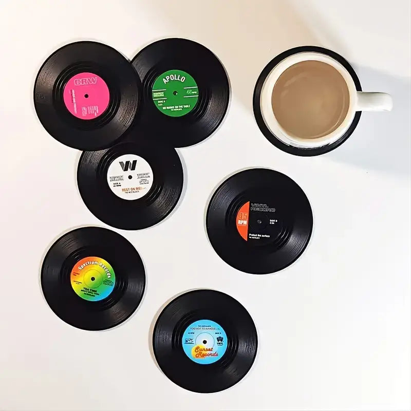 Vinyl Record Coasters