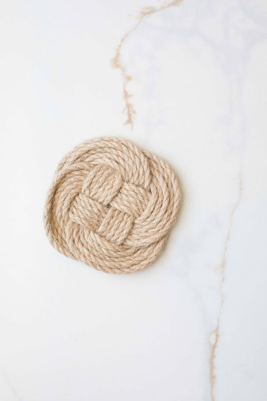 Jute Braided Trivet & Coasters
