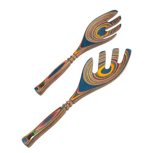 Rainbow Pakka 9" Salad Forks