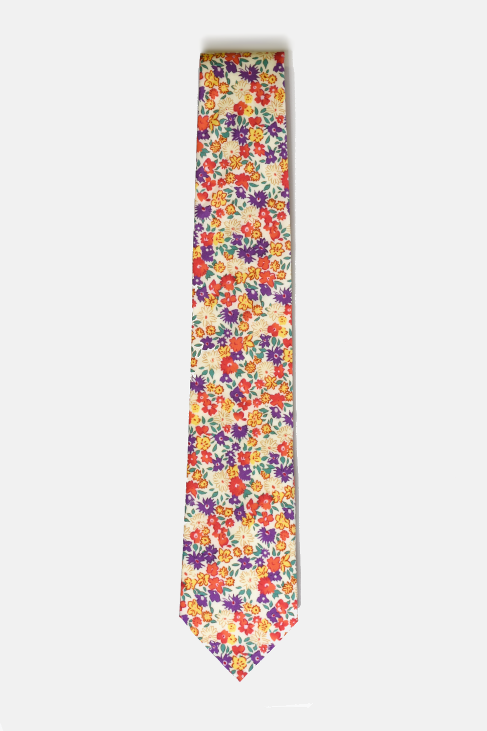 English Wildflower Floral Tie