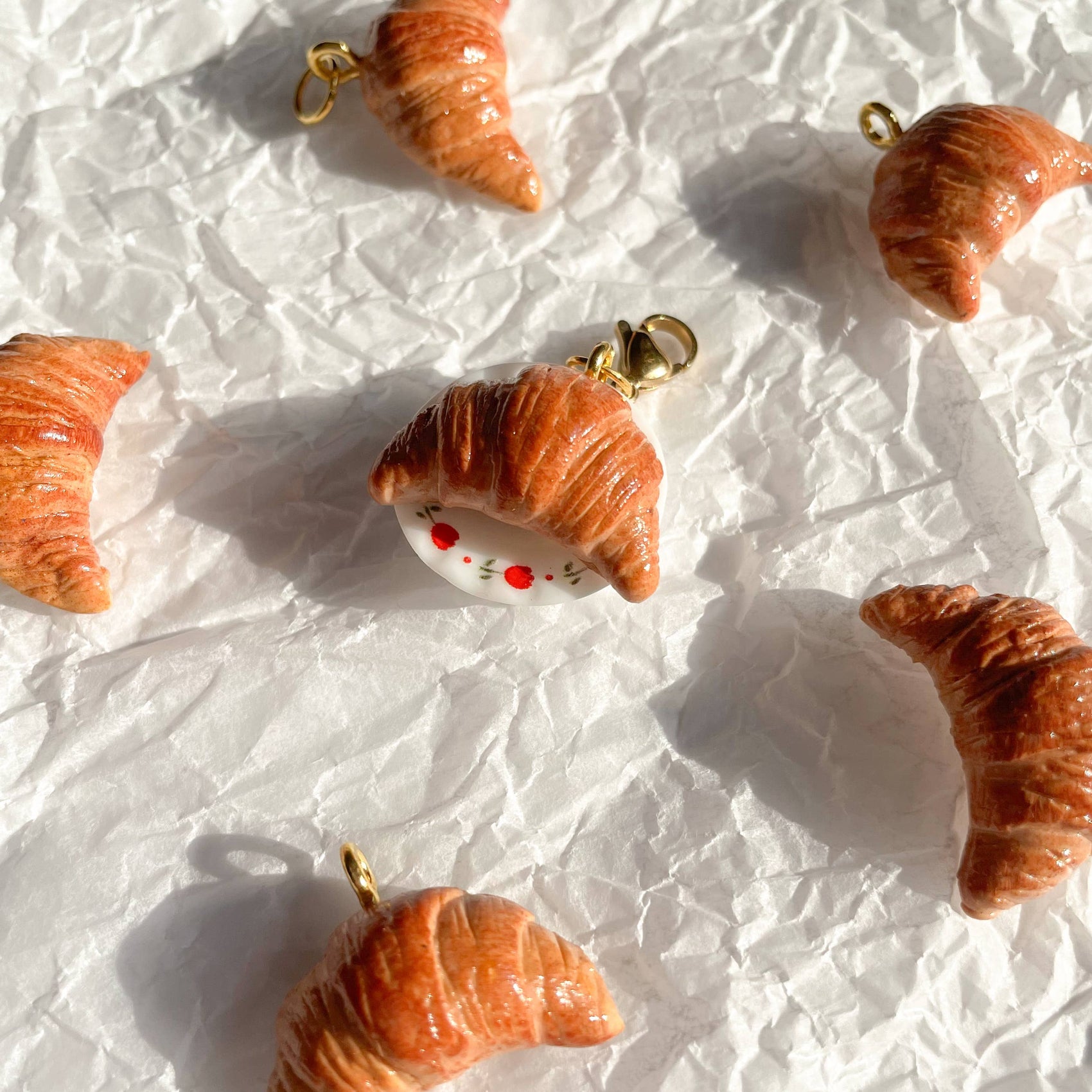 Croissant Bag Charm