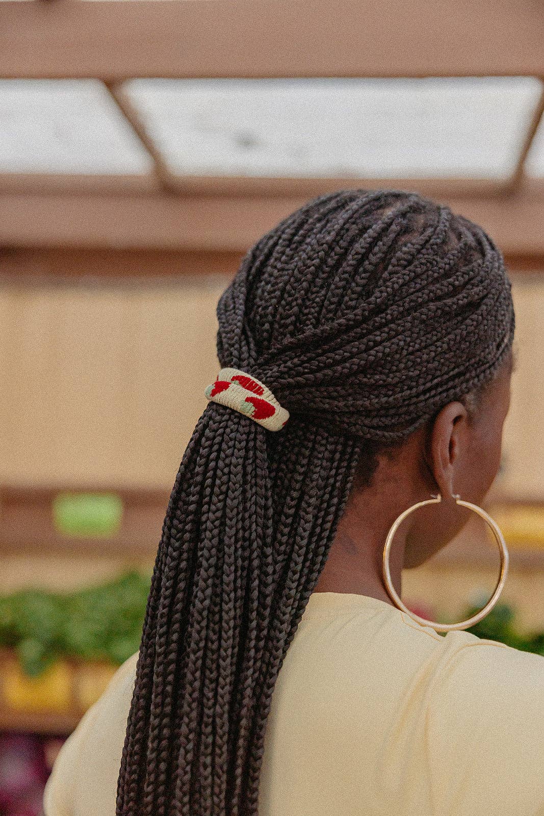 Knitted Strawberry Hairties - Three Pack