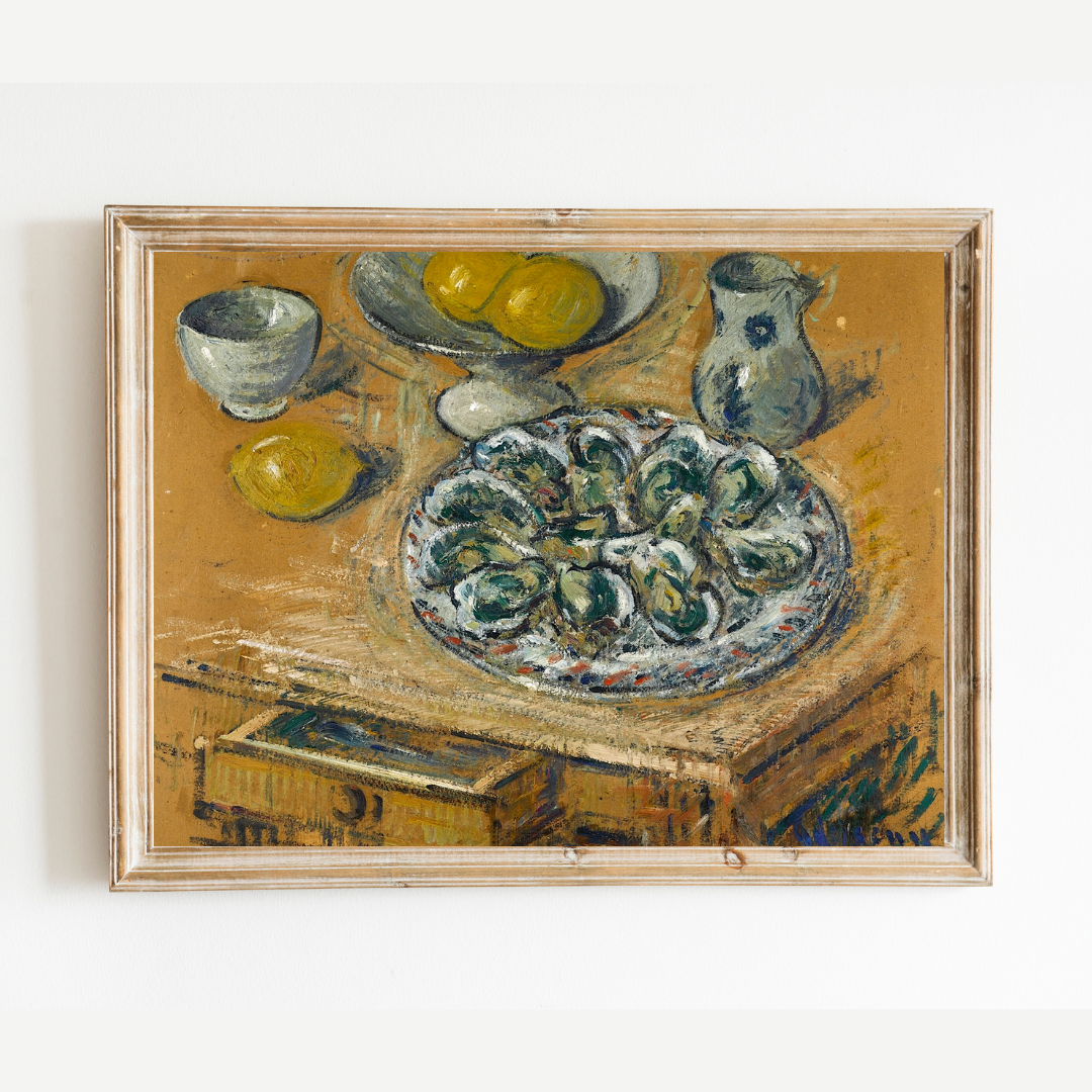 Still Life with Oysters Art Print
