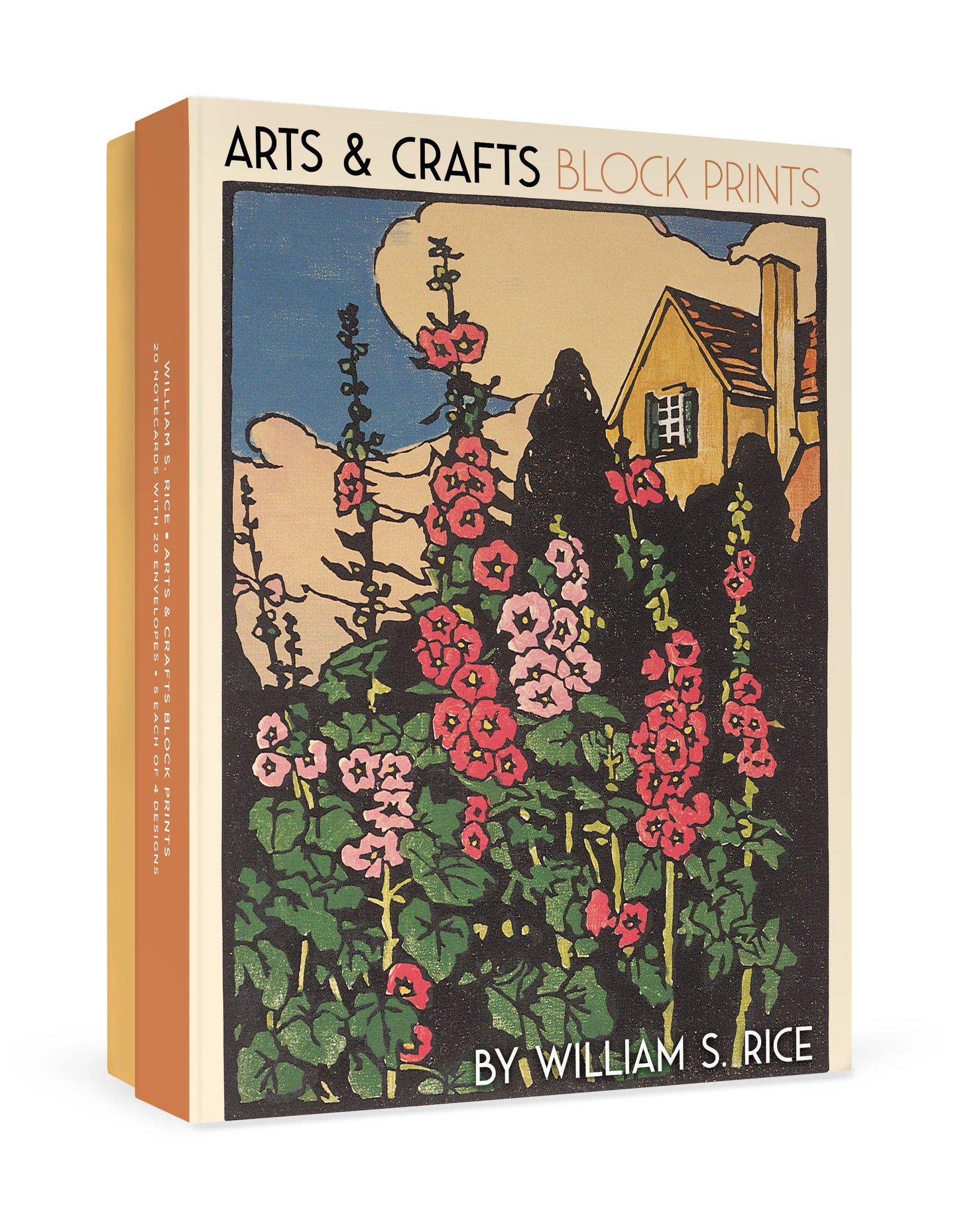 Arts and Crafts Block Prints by William S. Rice Boxed Notecard Assortment