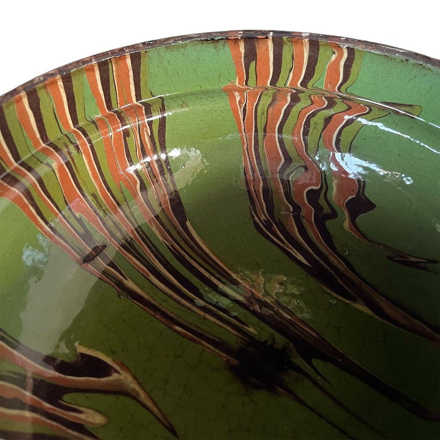 Cottage Crafted Bowl: Marbleized Blue / Small