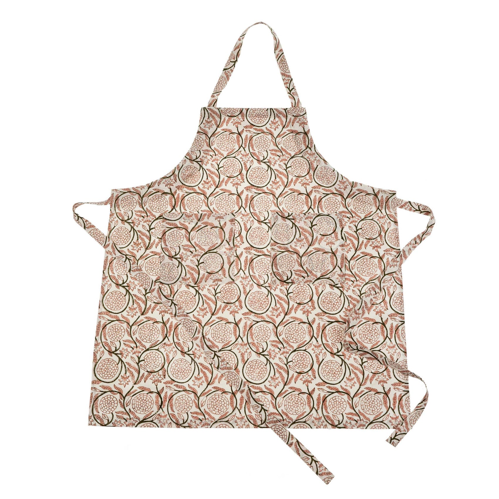 Jasmine Block Print Apron