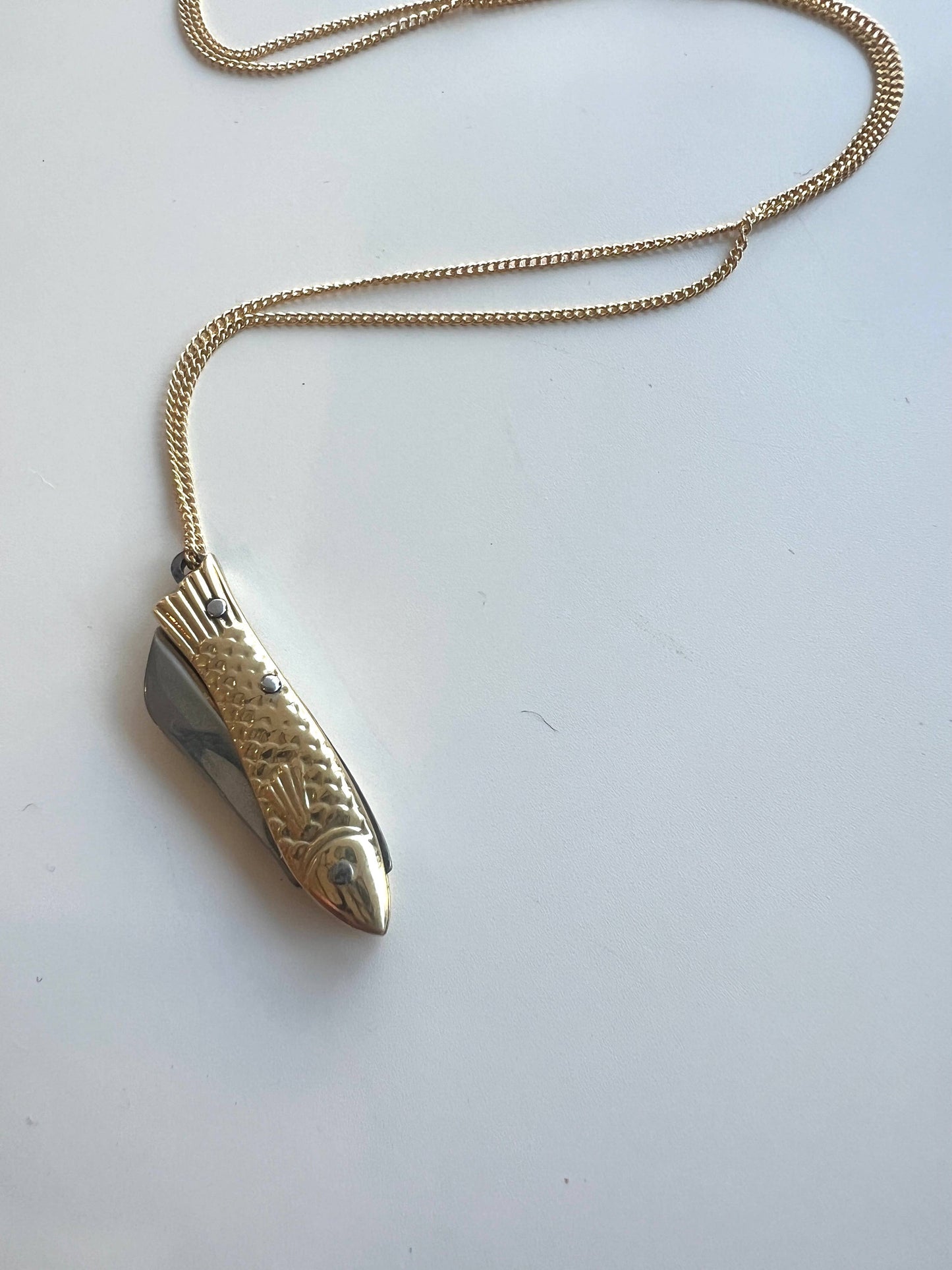 La Sardine Pocket Knife Necklace