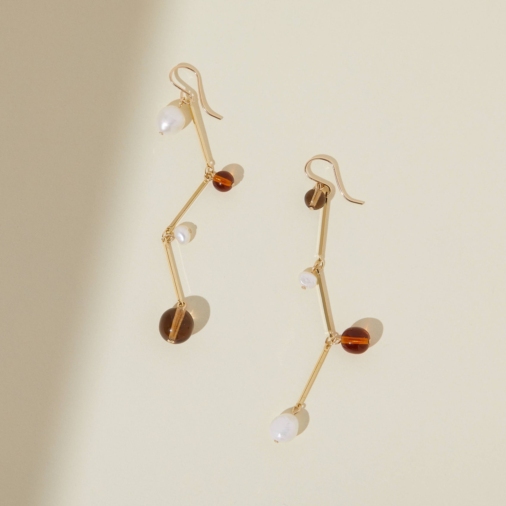 Fête Earrings - 3" Tan