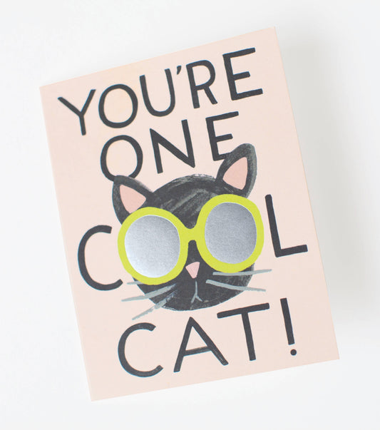 Cool Cat Valentine's Day Card