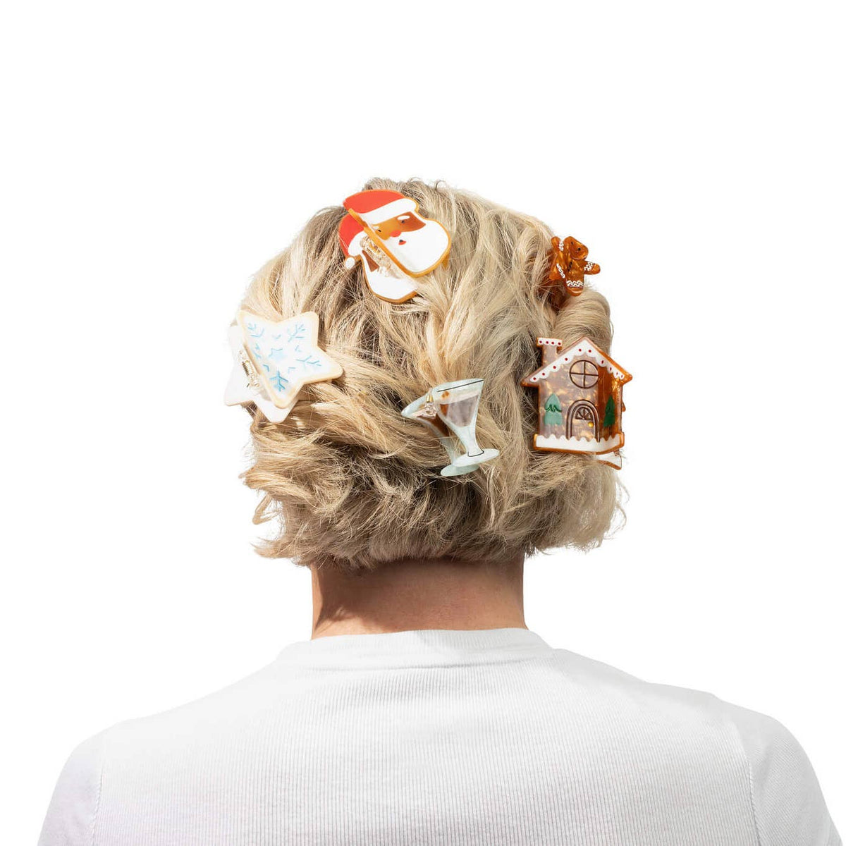 PREORDER: Mini Gingerbread Holiday Cookie Hair Claw Clip