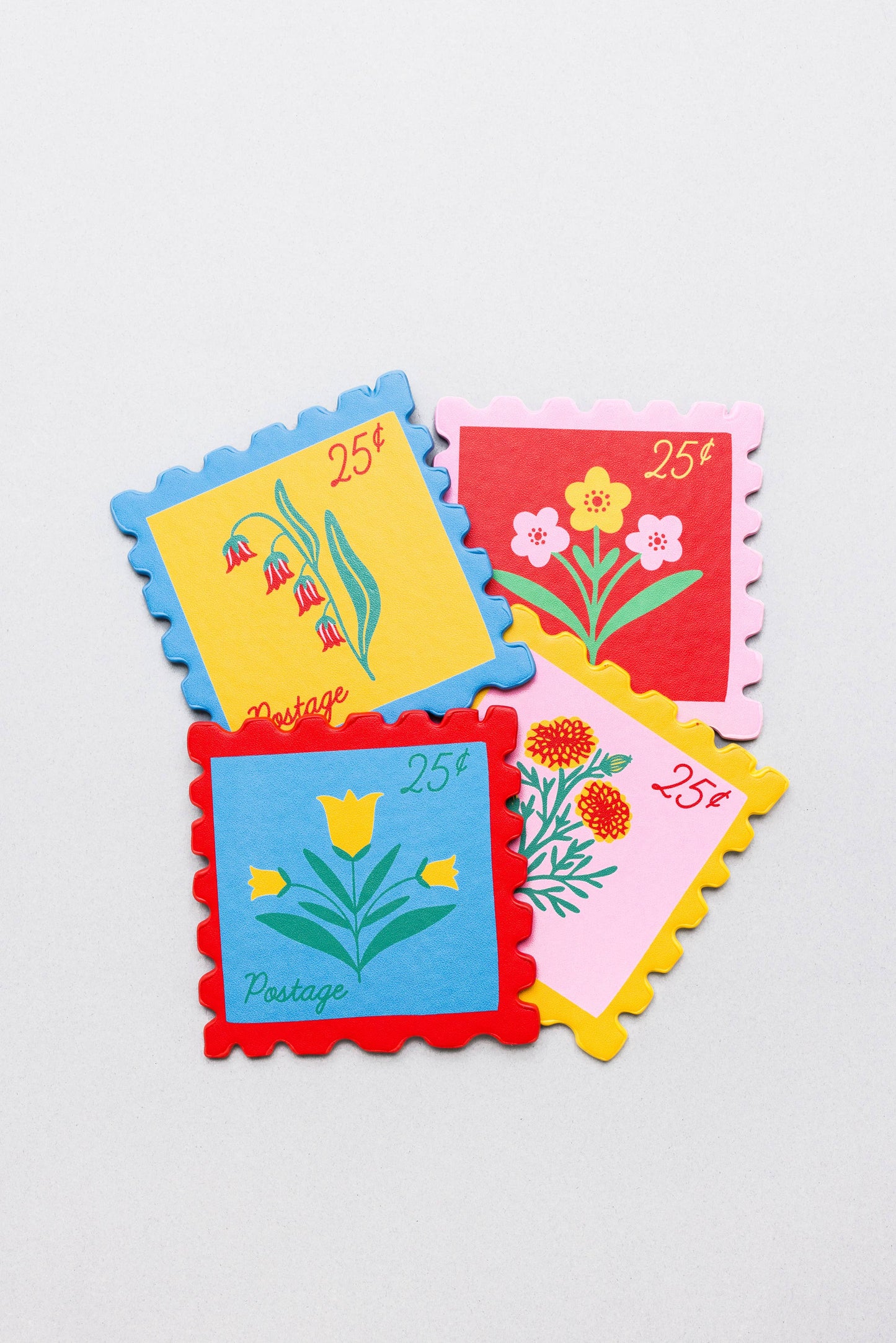Coaster Set, Stamps