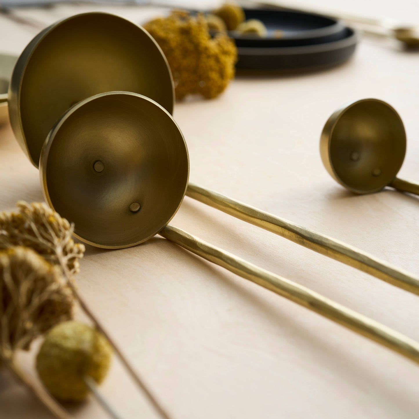 Forge Brass Ladles - Set of 3