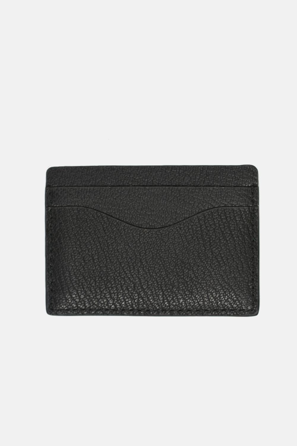 Classic Leather Cardholder: Grey