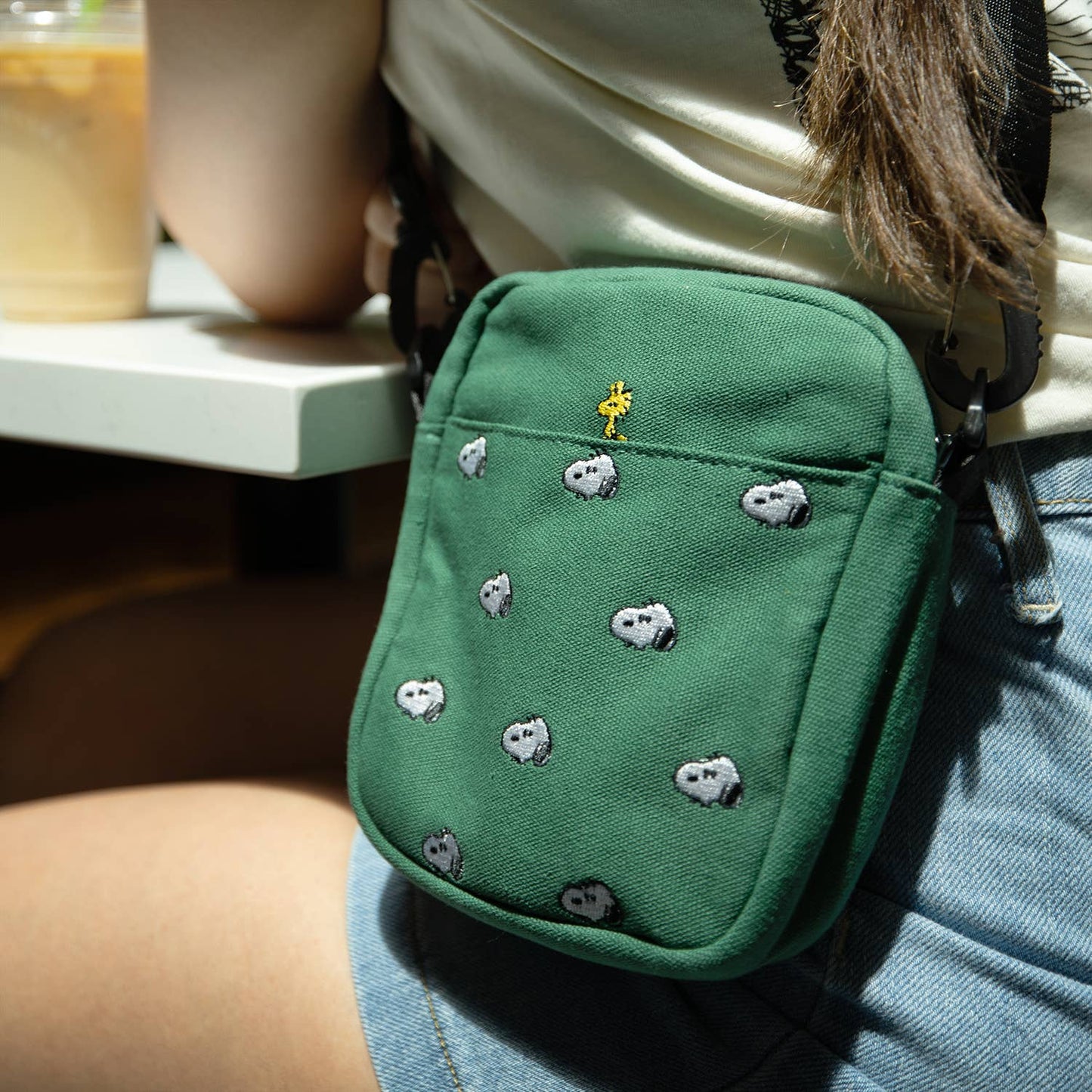 Snoopy Embroidered Crossbody Bag