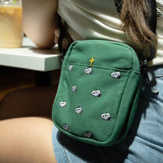 Snoopy Embroidered Crossbody Bag