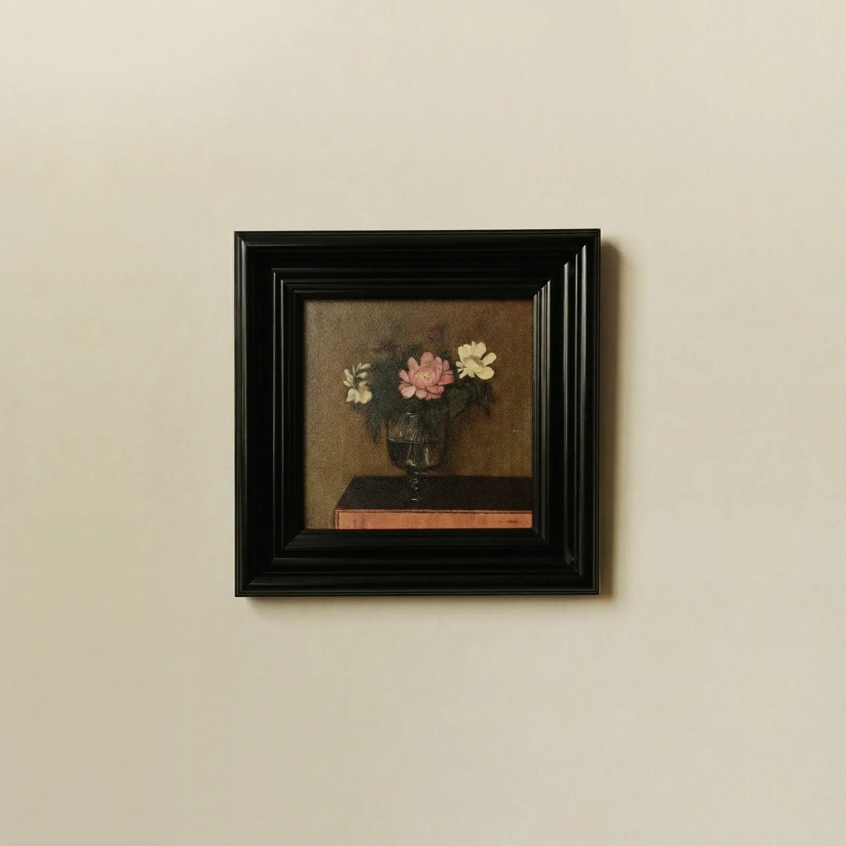 In the Quiet Hours (Still Life) Framed Wall Art on Canvas