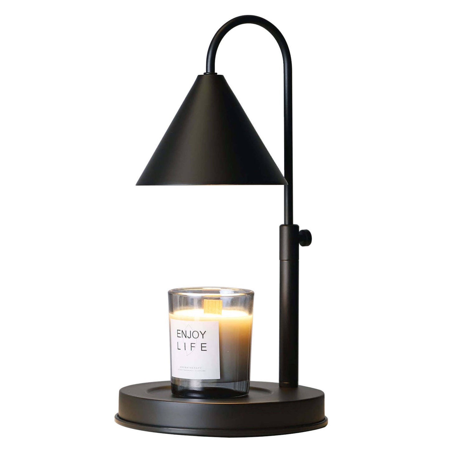 Adjustable Candle Warmer lamp with Dimmer and Timer : Black