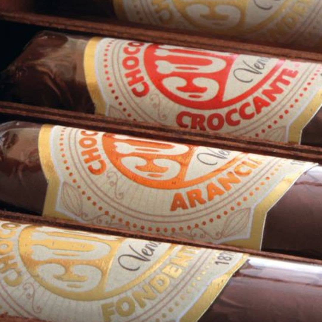 Orange Chocolate Cigar - Italian Gourmet Chocolate
