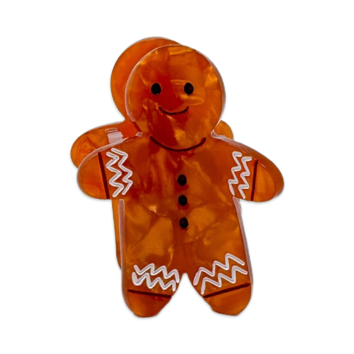 PREORDER: Mini Gingerbread Holiday Cookie Hair Claw Clip