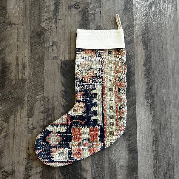 Vintage Rug Holiday/Christmas Stocking No. 128