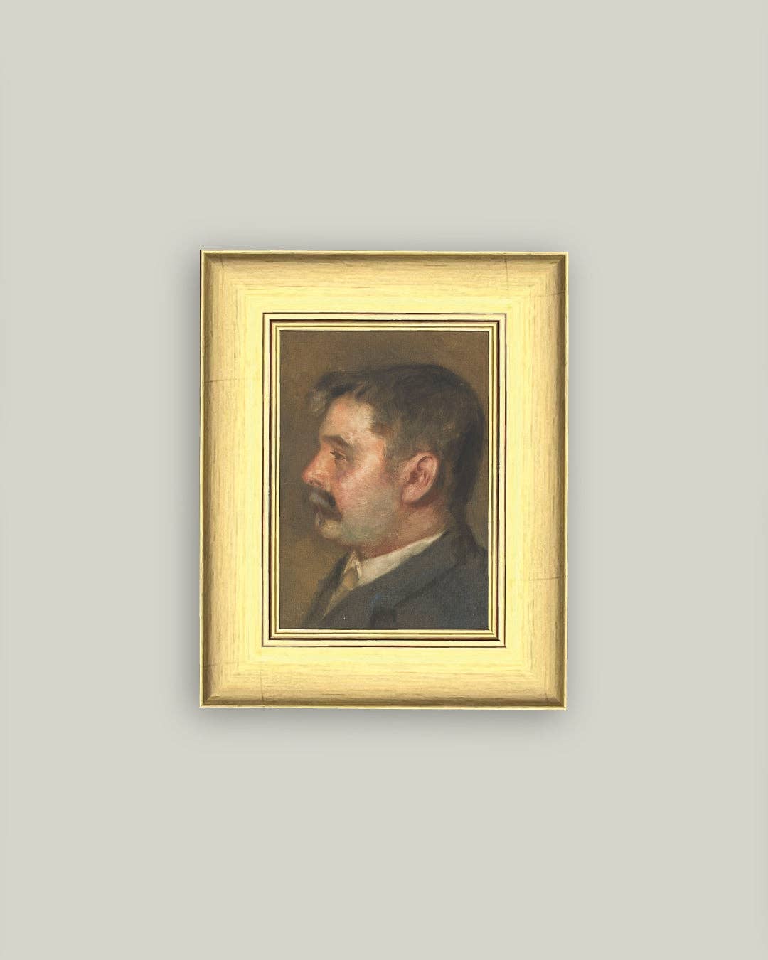 Portrait of a Man Framed Antique Art