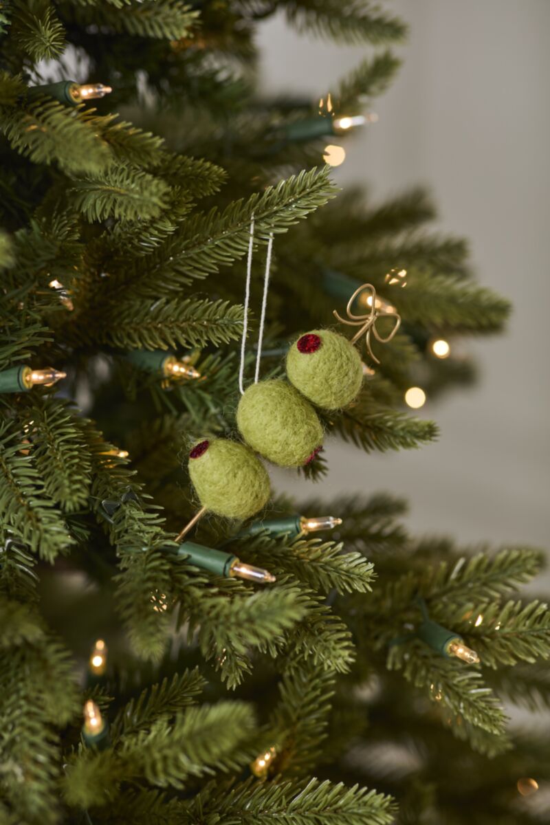 Cocktail Olives Felt Ornament