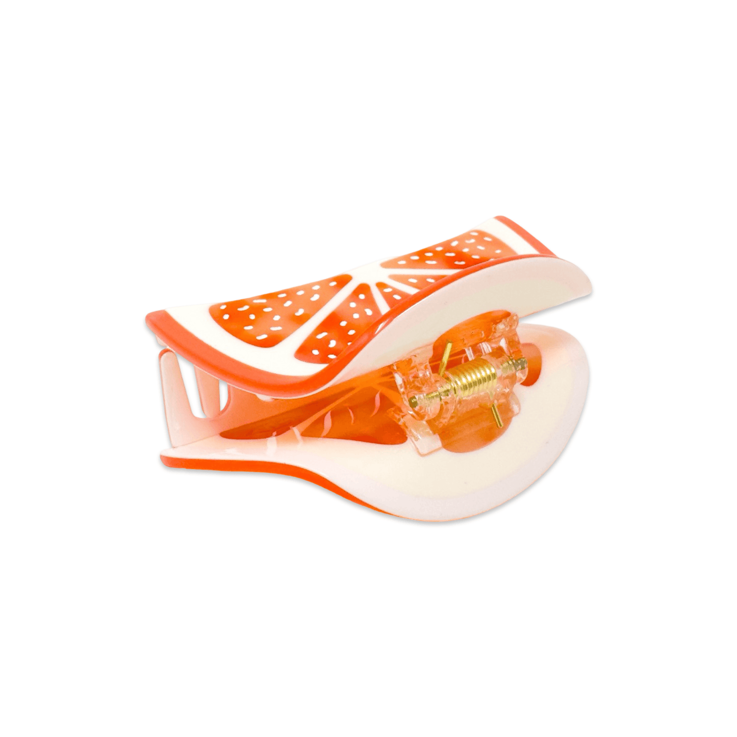 Midi Grapefruit Slice Hair Claw Clip