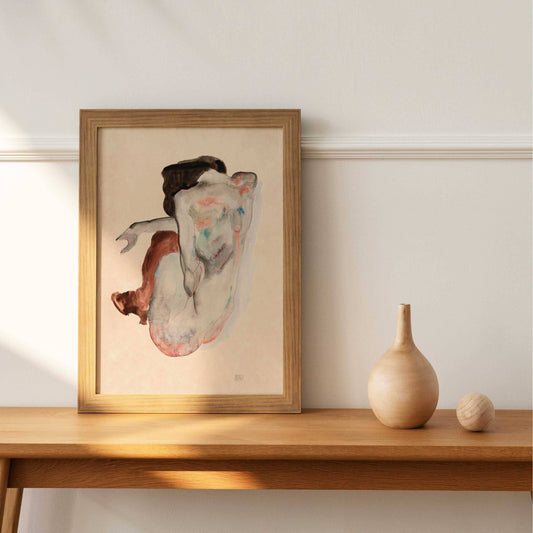 Egon Schiele - Naked Lady: 8x10 inch