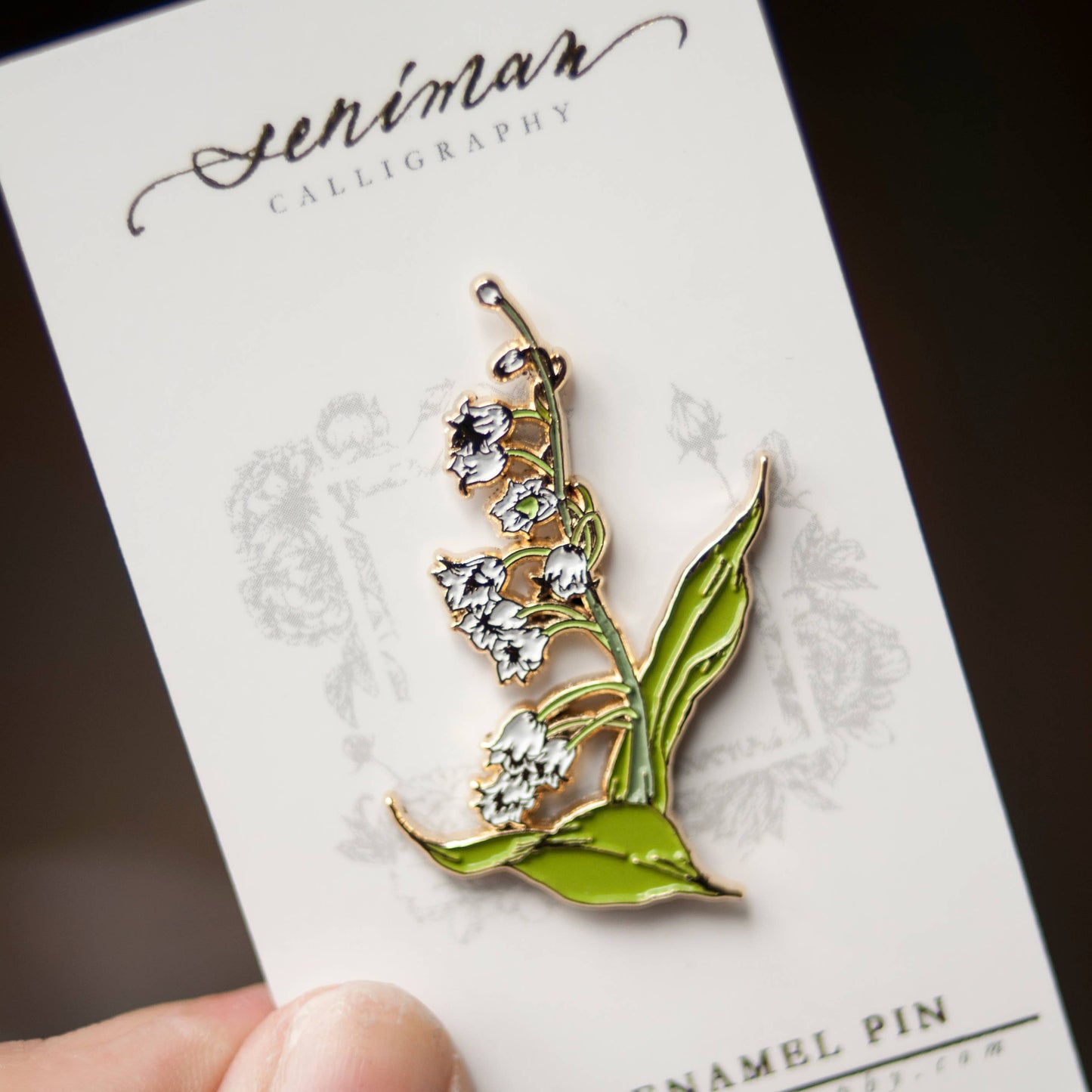 Lily of the Valley Gold Soft Enamel Pin