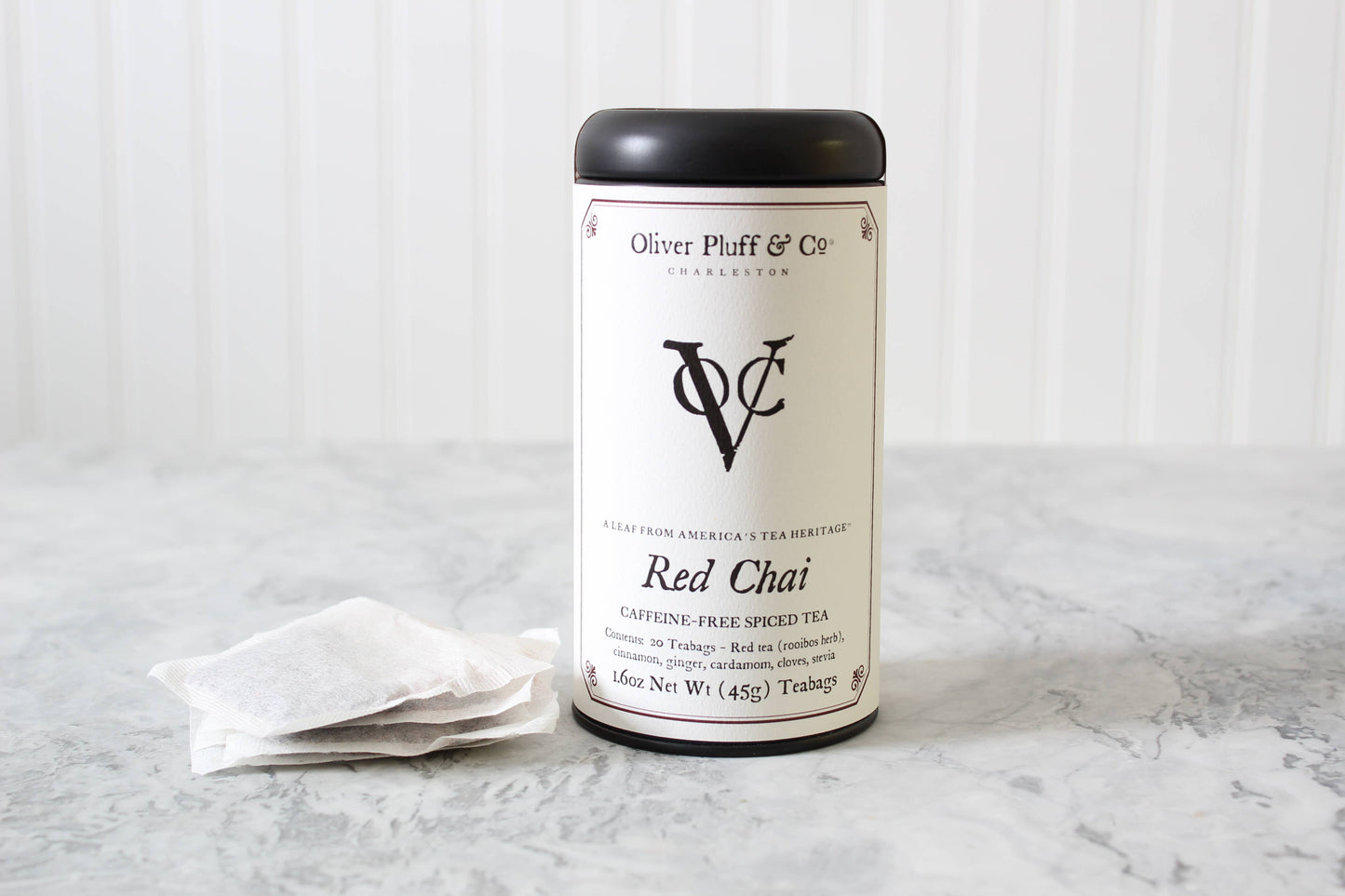 Red Chai -  20 Caffeine-Free Teabags in Signature Tea Tin
