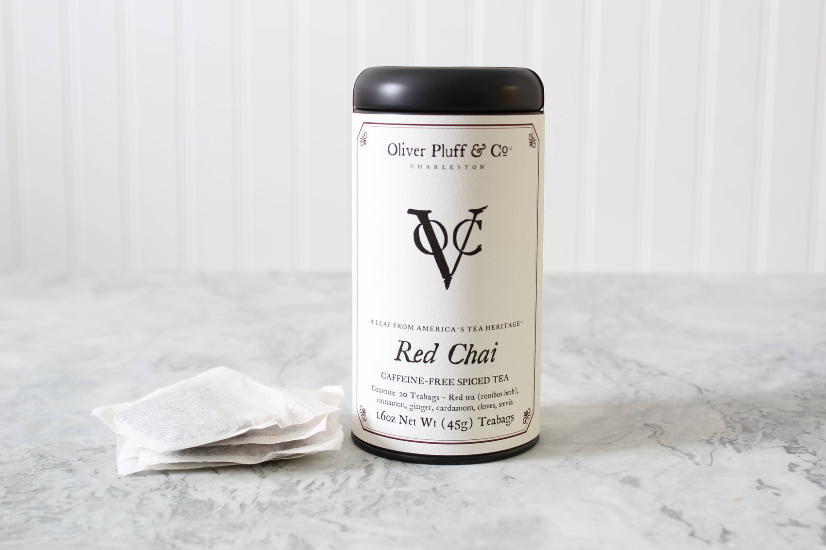 Red Chai -  20 Caffeine-Free Teabags in Signature Tea Tin