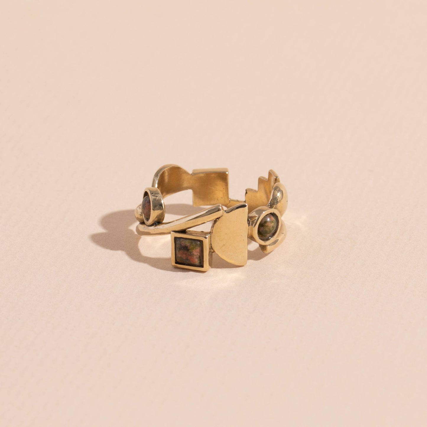 Shapes Ring: Brass / 8