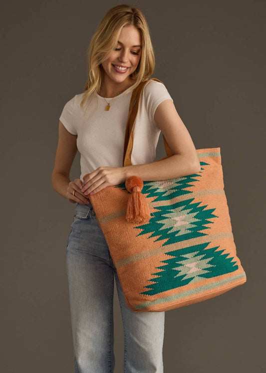 Aztec Print Tote