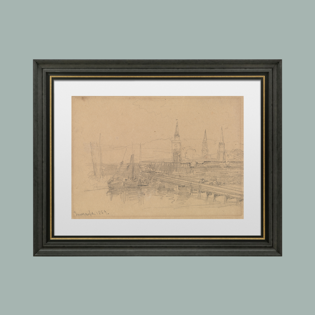 Inverness, Scotland 19th Century Antique Art Print