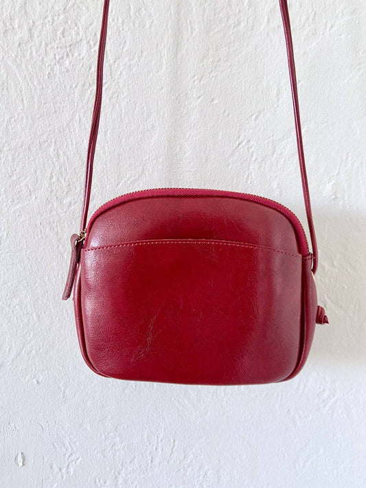 Vintage Mini Crossbody Handbag -- Vintage Red